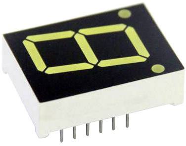 TRU COMPONENTS Seven-segment display Blue 9.1 mm 3.2 V No. of digits: 1 TRU-7S 1-36 BAG