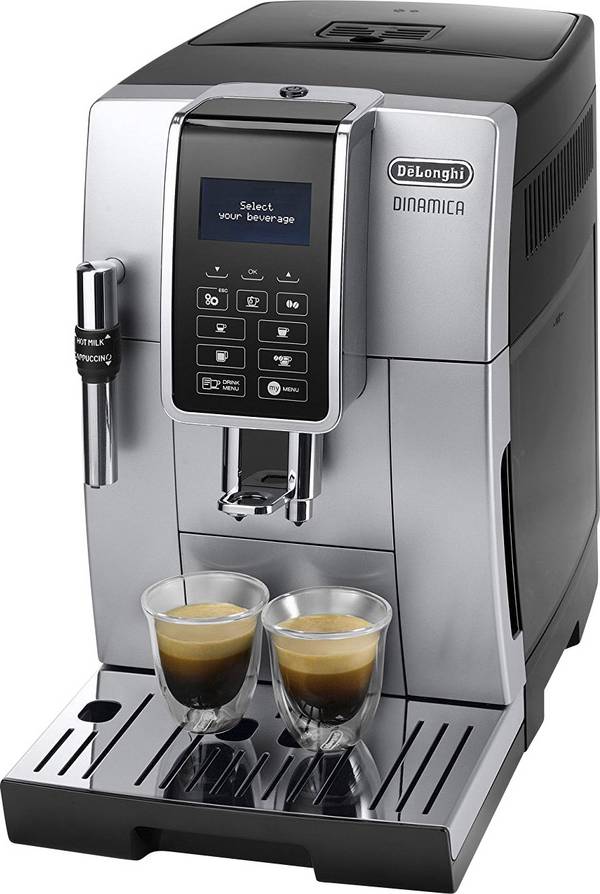 DeLonghi ECAM 350.35.SB - Dinamica 0132220019 Fully automated coffee machine Black, Silver