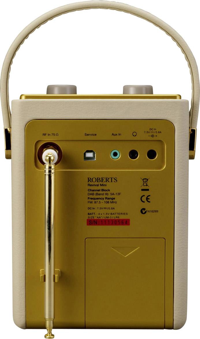 Roberts Revival Mini FM Cream-4