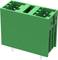 Green electrical multi-pin connector, for use in printed circuit board applications.