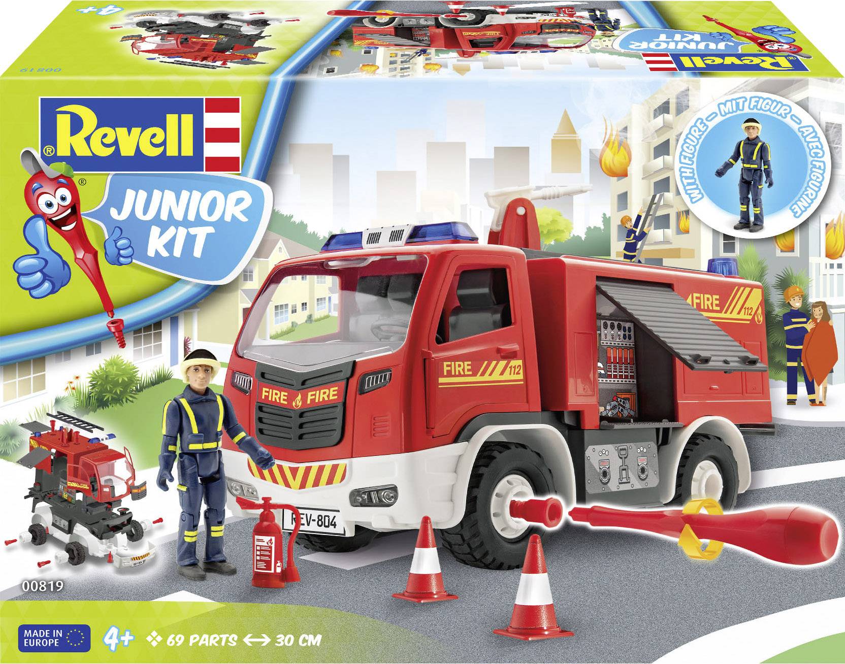 Revell 00819 Feuerwehr mit Figur Model car assembly kit 1:20-6