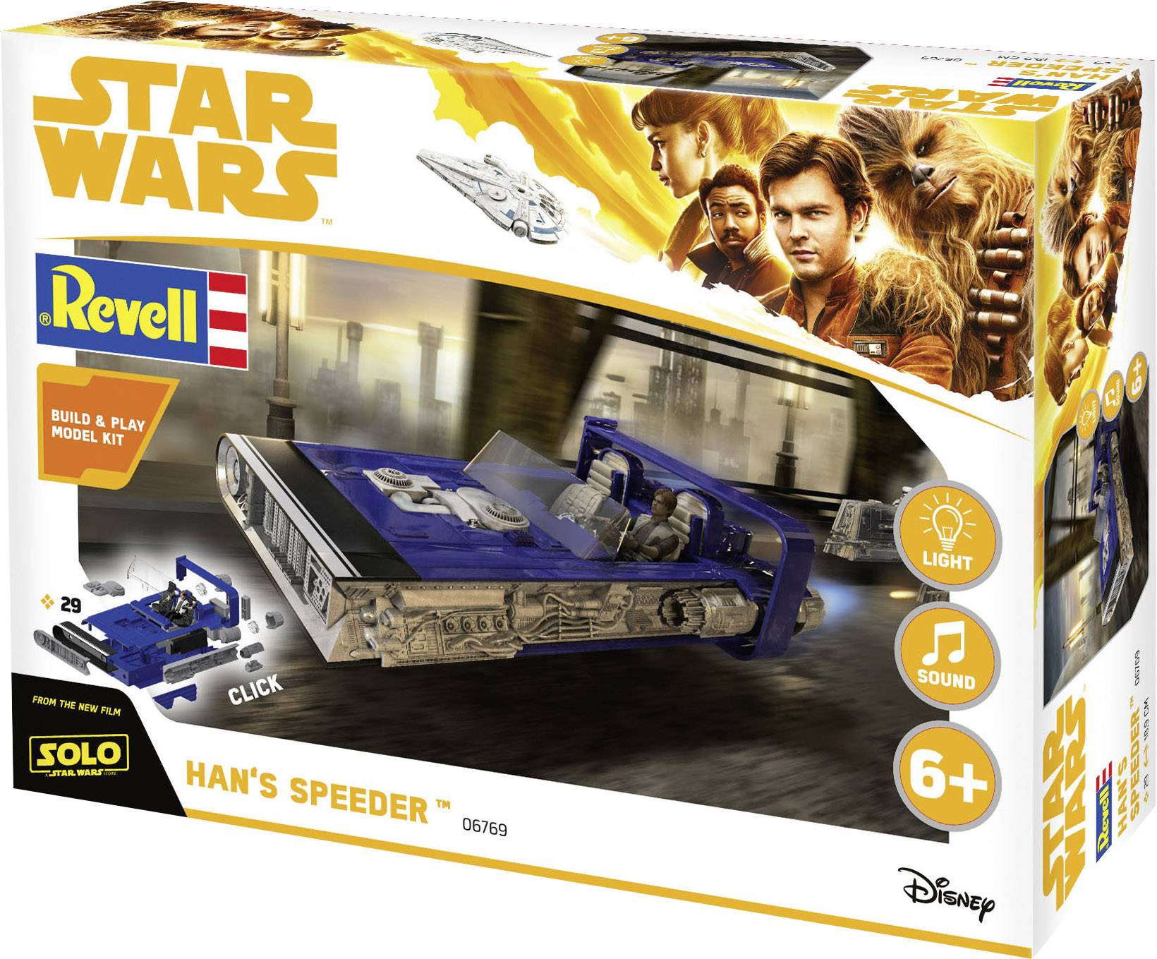 Revell Control 6769 <b>Han</b>&#x60;s Speeder Sci-Fi spacecraft assembly kit 1:28.