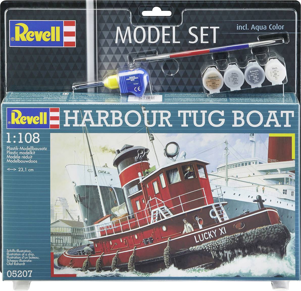 Revell 65207 Harbour Tug Boat Watercraft assembly kit 1:108-2