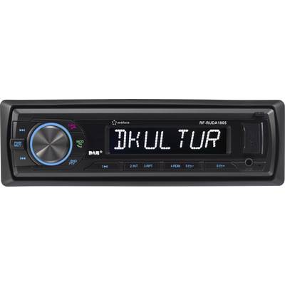 Renkforce RUDAB-1805 Car stereo DAB+ tuner, incl. DAB antenna, Bluetooth handsfree set