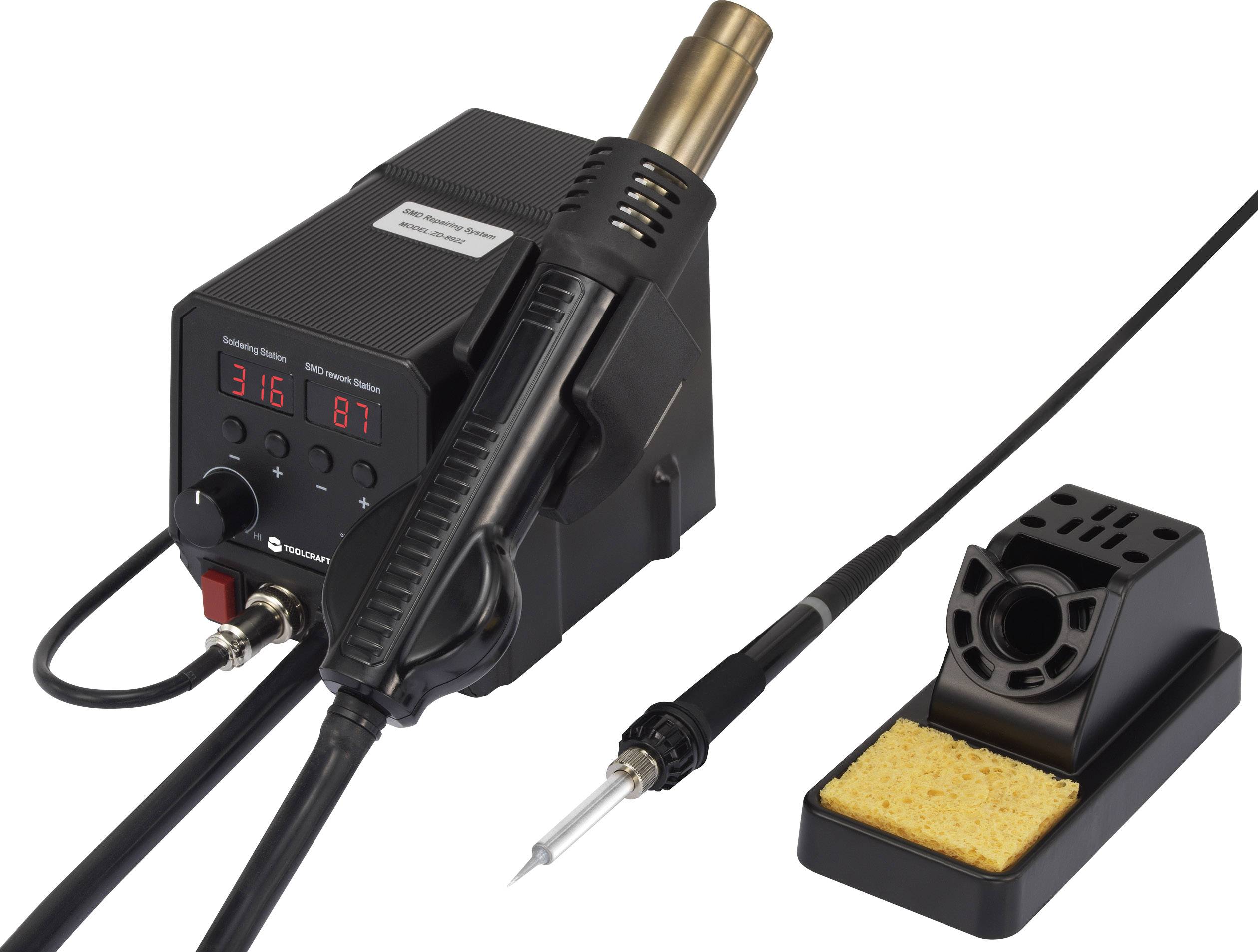 TOOLCRAFT Soldering/desoldering station Digital 360 W 50 480 °C