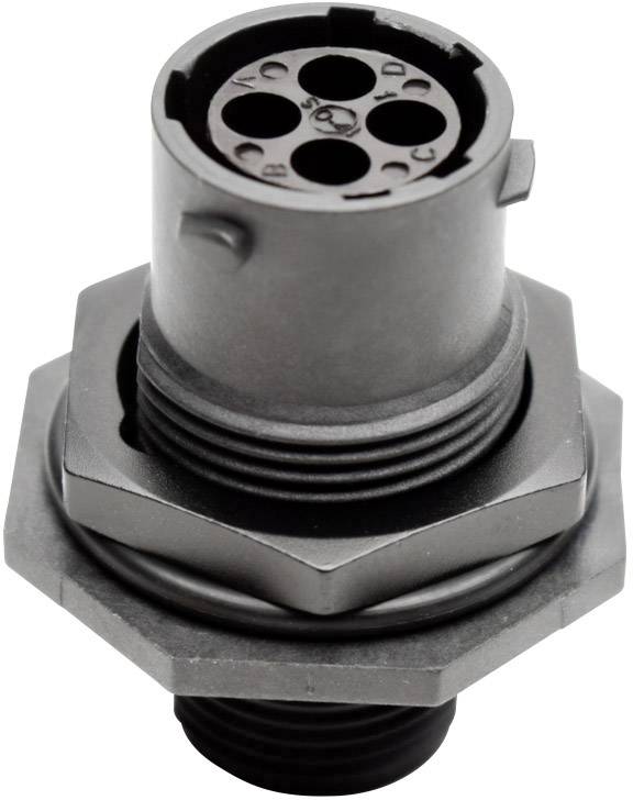 Amphenol RTS 7 10N 4S03 Bullet connector Socket, built-in Total number of pins: 4 Series (round connectors): Ecomate Aquarius 1 pc(s)