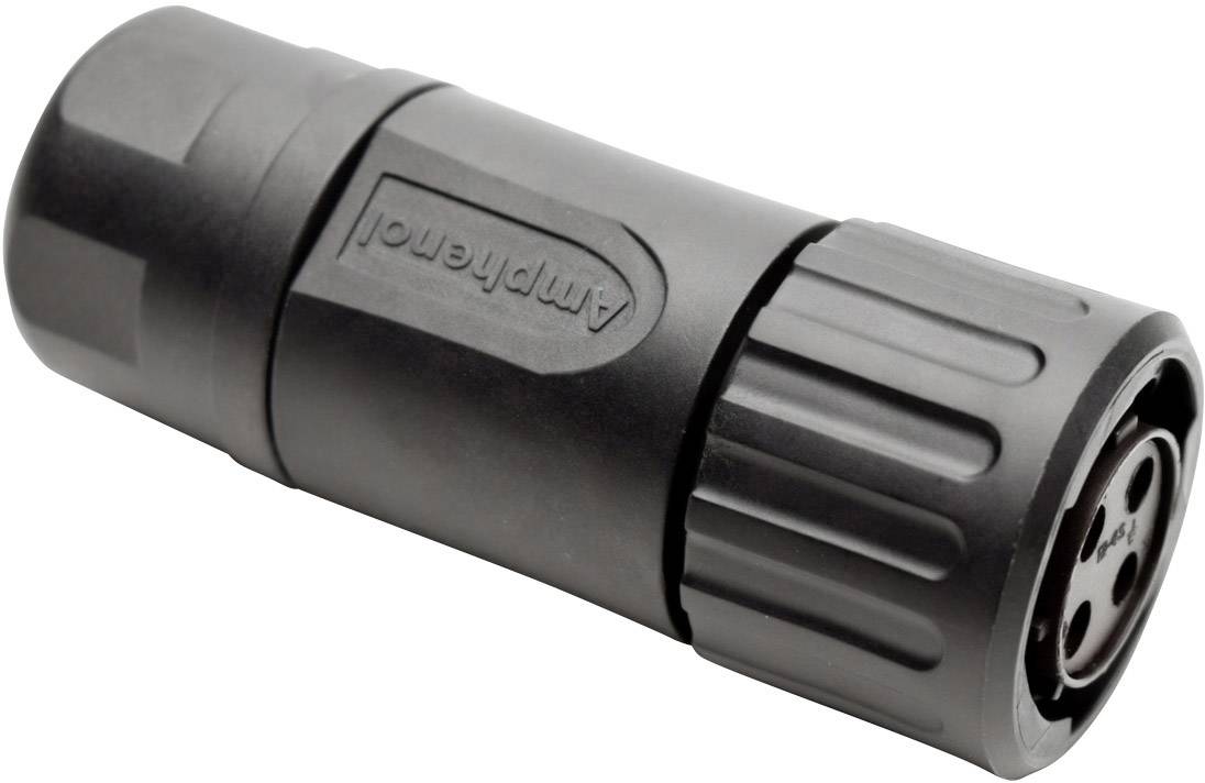 Amphenol RTS 6BS 12N 4S03 Bullet connector Connector, straight Total number of pins: 4 Series (round connectors): Ecomate Aquarius 1 pc(s)