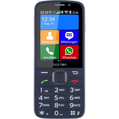 beafon SL820 Big button mobile phone Charging station, Panic button Black, Silver-10