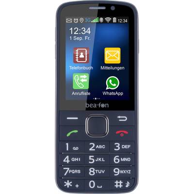beafon SL820 Big button mobile phone Charging station, Panic button Black, Silver-11