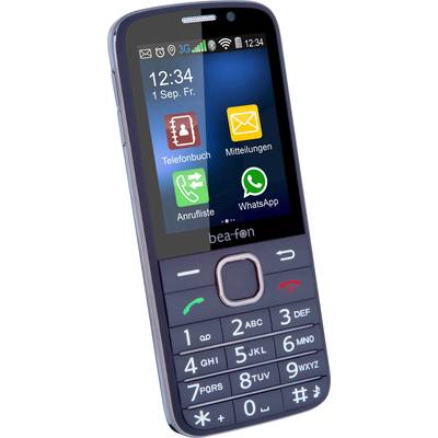 beafon SL820 Big button mobile phone Charging station, Panic button Black, Silver-13