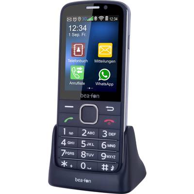 beafon SL820 Big button mobile phone Charging station, Panic button Black, Silver-14