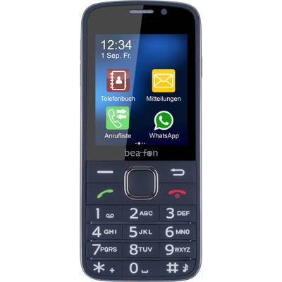beafon SL820 Big button mobile phone Charging station, Panic button Black, Silver-17
