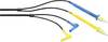 Gossen Metrawatt KS21-T Safety test lead et Test probe 4 mm plug 2.00 m Blue, Yellow, Black 1 pc(s)