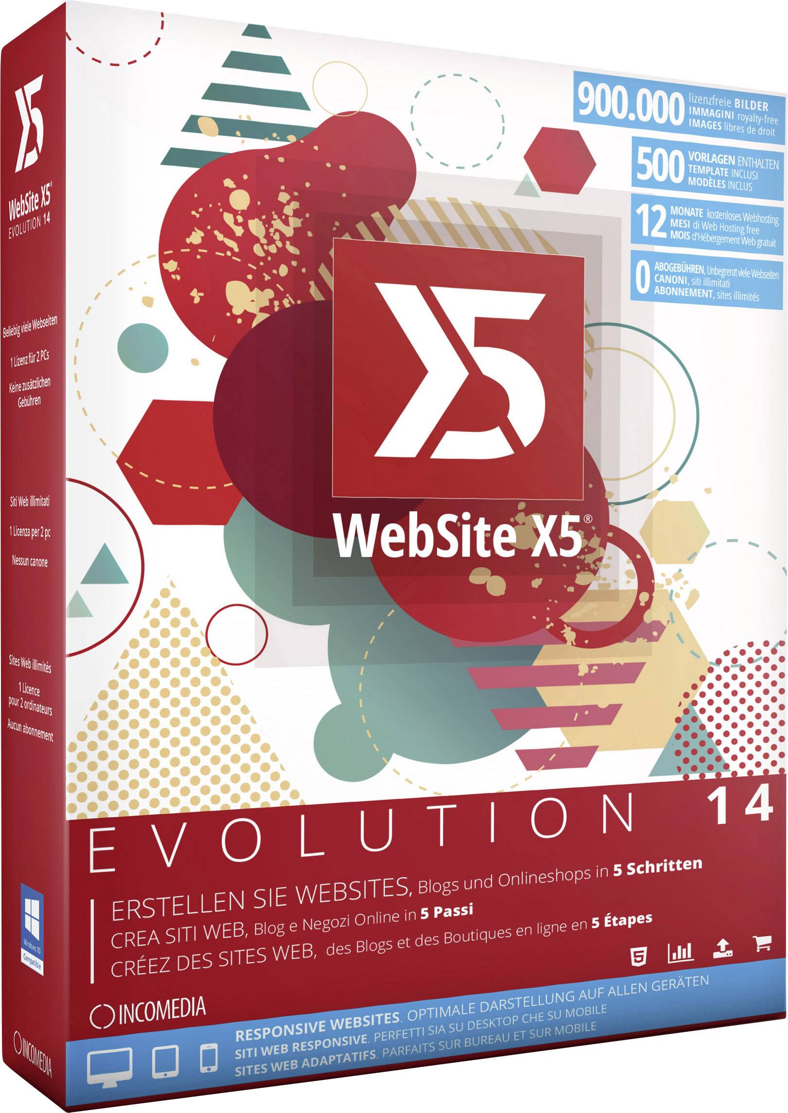 website x5 evolution 9 templates free download