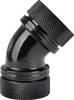 Thermaltake Pacific G1/4 PETG Tube 45-Degree Dual Compression 16mm OD – Black Water cooling - elbow piece