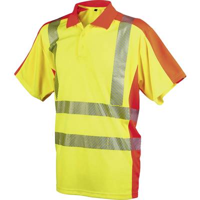 L+D ELDEE 4720-S Polo shirt YO-HiViz Size=S     Yellow, Orange