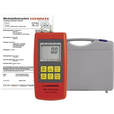 Greisinger GMH3161-12-WPD5 Pressure gauge Calibrated to (ISO standards) Air pressure, Non-corrosive gas, Corrosive gas 0