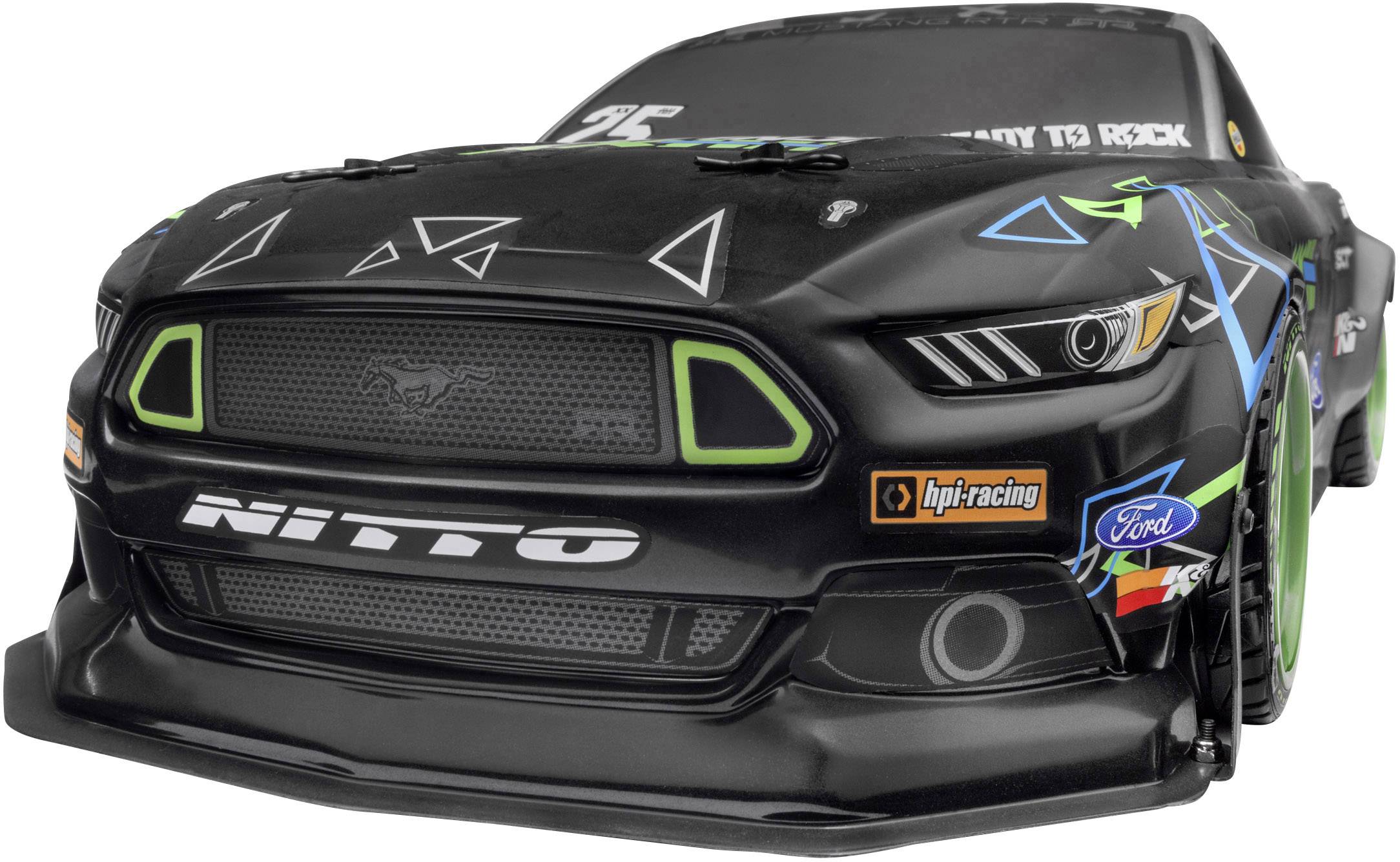 HPI Racing Vaughn Gittin Jr Drift Mustang Brushed 1:10 RC Model Car ...