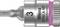 Wera hex bit, model '8740 A HF', size 3, with pink colour ring, suitable for non-impact applications.