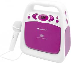 Soundmaster Kcd 50 Kids Cd Player Aux Cd Fm Usb Incl Karaoke Function Incl Microphone Pink Conrad Com