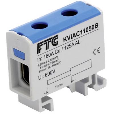 FTG Friedrich Göhringer KVIAC 11050B Terminal block   Blue 1-pin 50 mm² 160 A, 145 A   Conductor type = N 