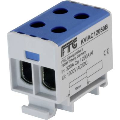 FTG Friedrich Göhringer KVIAC12050B Terminal block   Blue 1-pin 50 mm² 320 A, 290 A   Conductor type = N 
