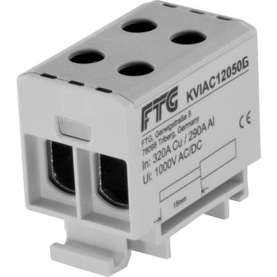 FTG Friedrich Göhringer KVIAC12050G Terminal block   Grey 1-pin 50 mm² 320 A, 290 A   Conductor type = L 