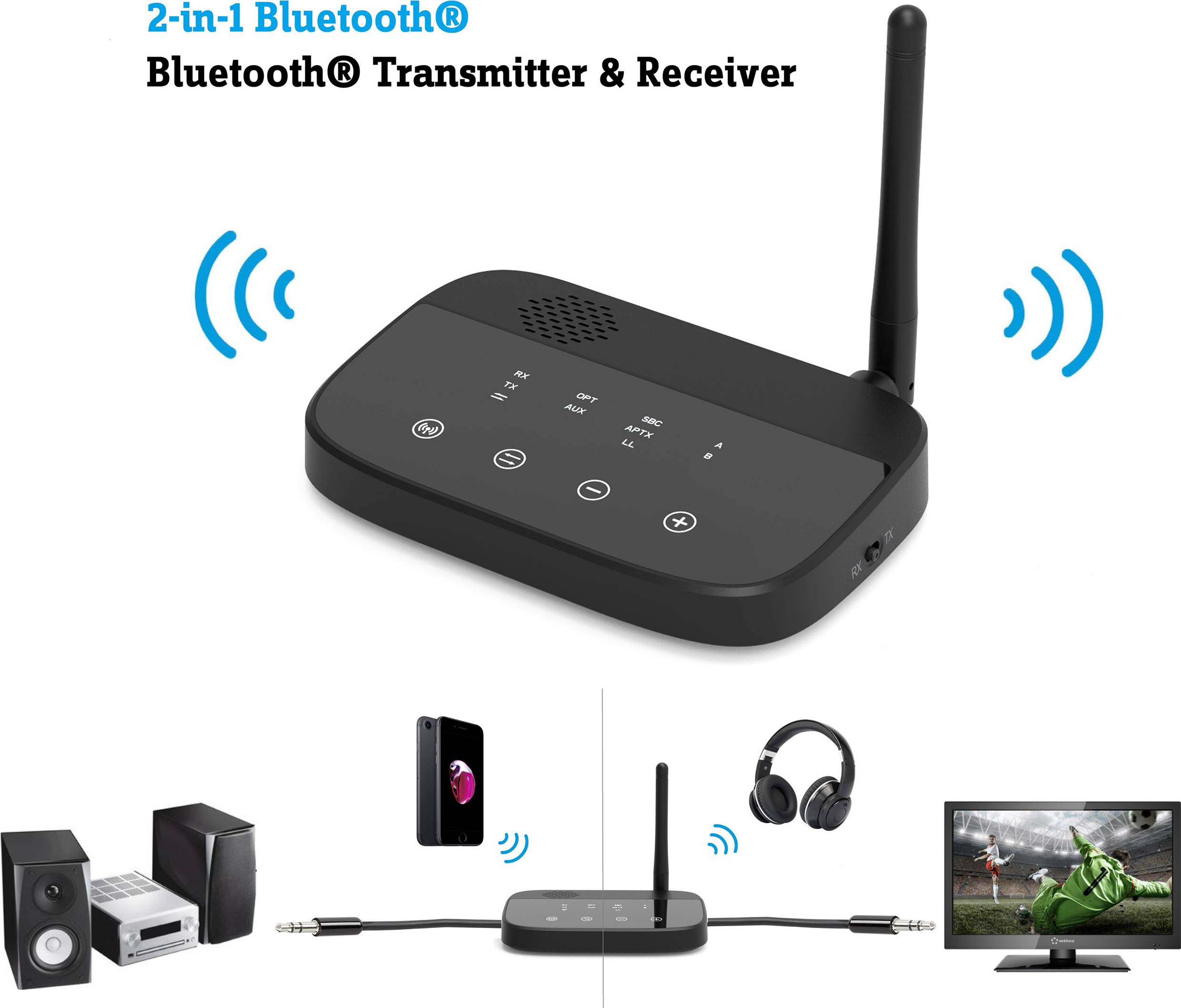 Renkforce Bthp 100 Bluetooth Audio Transmitter Receiver Bluetooth