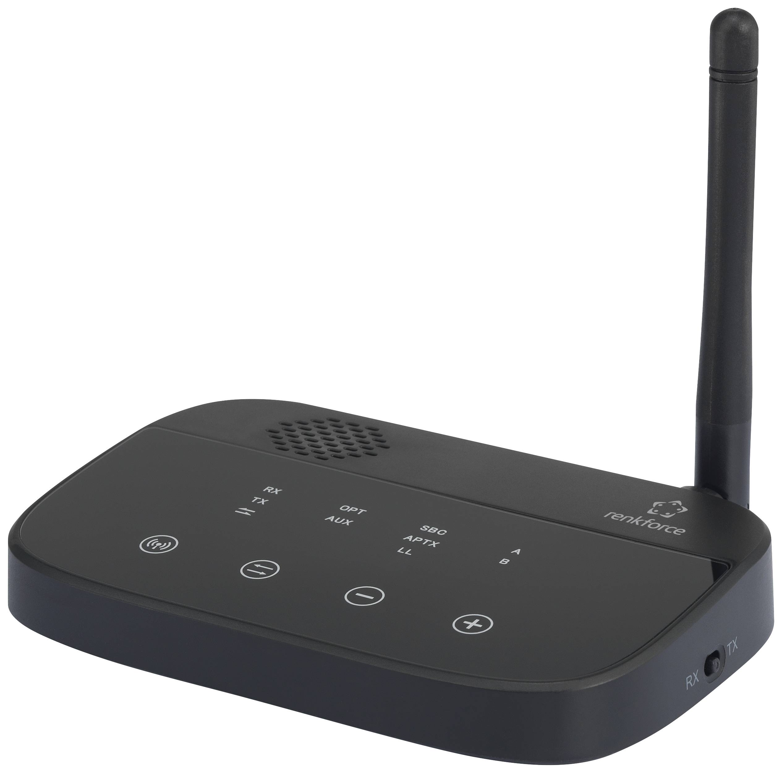 Renkforce BTHP-100 Bluetooth® audio transmitter/receiver Bluetooth: 4.2, aptX®, SBC 100 m AptX system