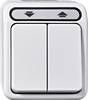 Merten 1-piece Wet room switch product range Complete Shutter button AQUASTAR Polar white 4075012 1 pc(s)