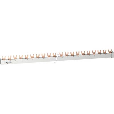 Busbar with 12 copper connections from Schneider Electric. Used for optimal distribution of electrical current in switchgear assemblies.