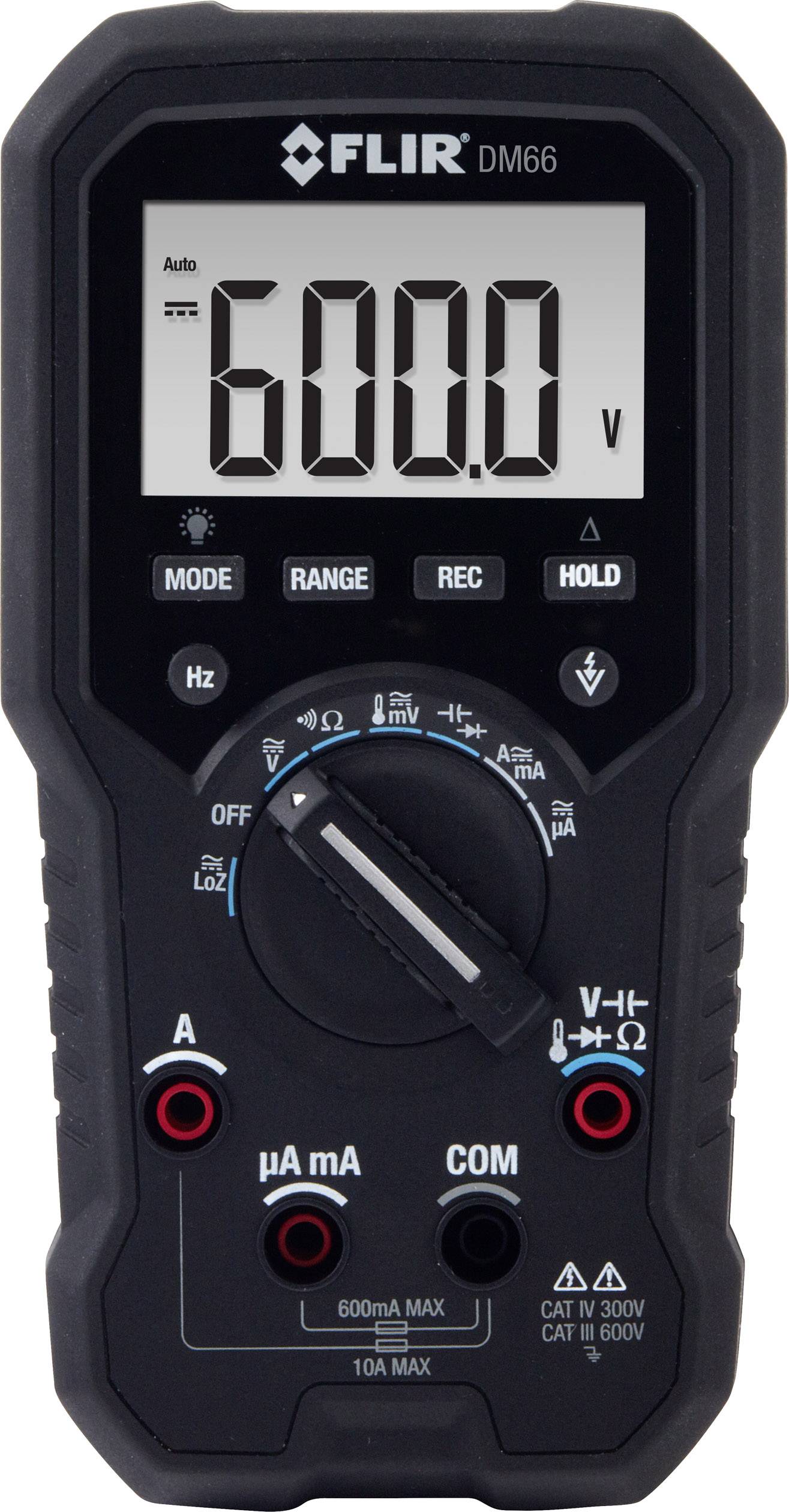 FLIR DM66 Handheld multimeter Digital CAT IV 300 V, CAT III 600 V