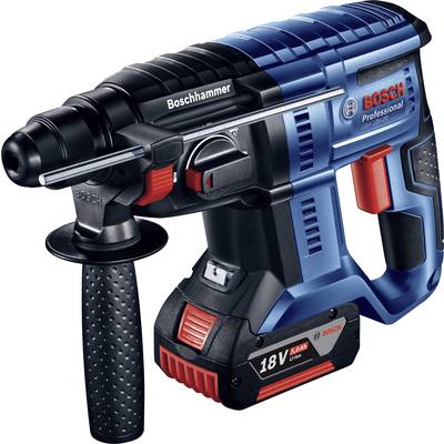 Bosch Professional GBH 18V-20 SDS-Plus-Cordless hammer drill 18 V 5 Ah Li-ion  incl. spare battery, incl. case