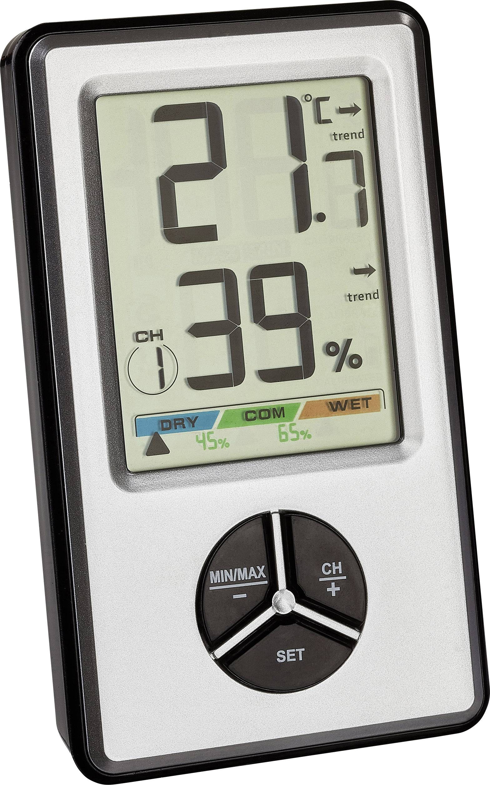 TFA Dostmann Sonstiges Haushaltsgeraet Wireless thermo-hygrometer White 30.5045.54