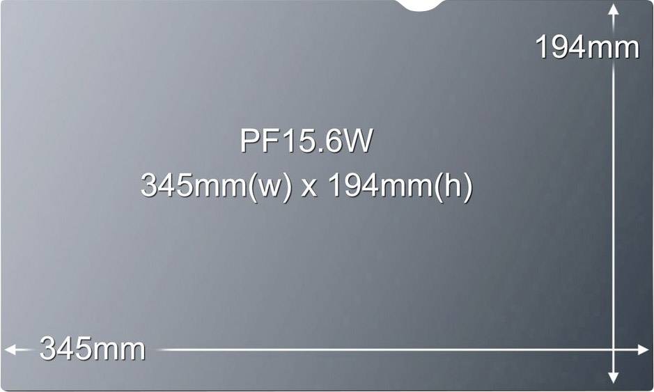 3M AG156W9B Glare shield Laptop 39,6 cm (15,6) Image format: 16:9 7100028679 Universal