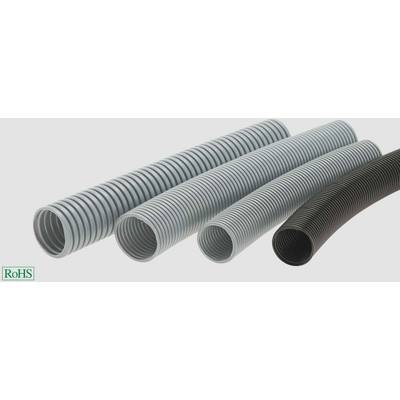 Four flexible corrugated hoses in various sizes and colours. RoHS symbol located bottom left, indicating compliance.