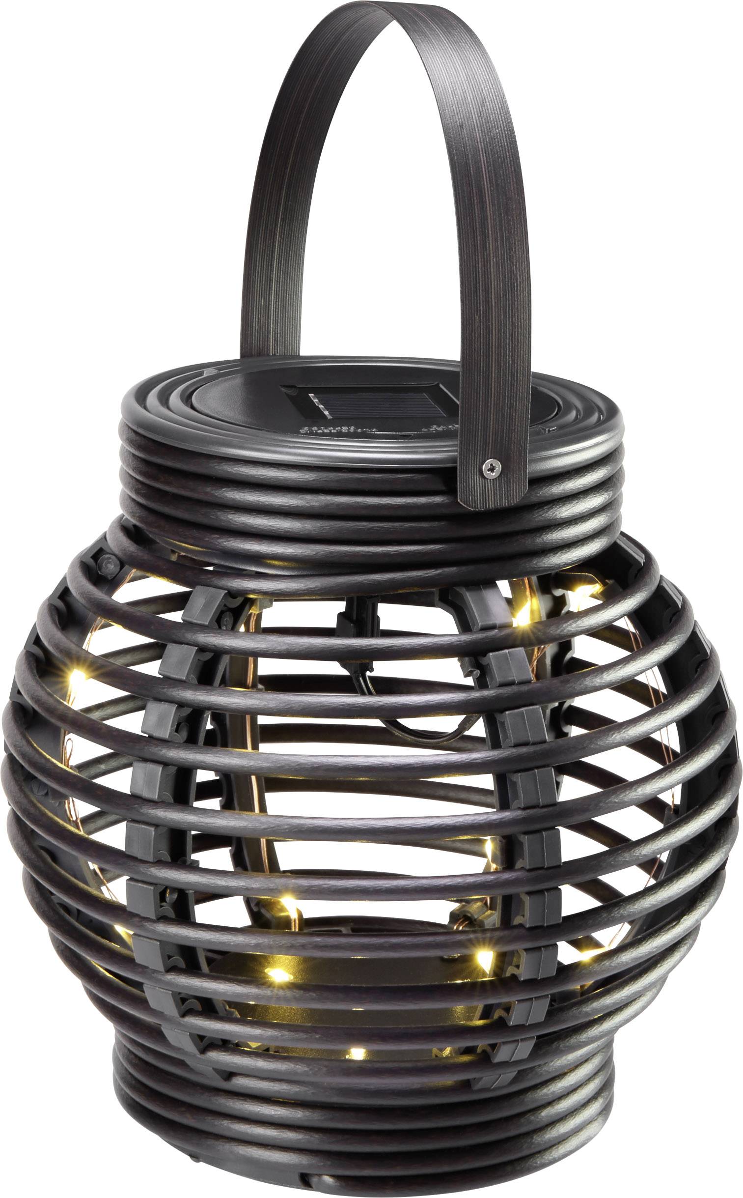 rattan outdoor solar lights