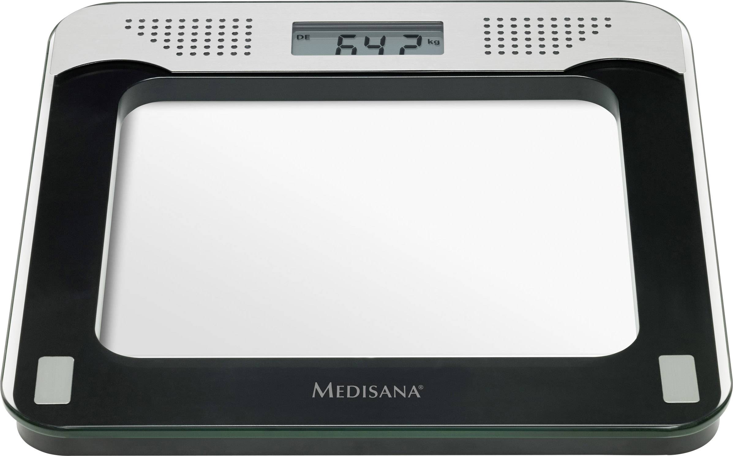 Medisana PS 425 Digital bathroom scales 40448 Weight range=180 kg Black, Grey, Glass Incl. speech output-2