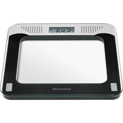 Medisana PS 425 Digital bathroom scales 40448 Weight range=180 kg Black, Grey, Glass Incl. speech output-2