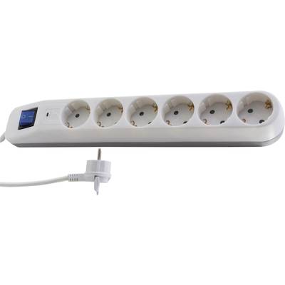 Image of REV 0014641100 Power strip (+ switch) White, Grey PG connector 1 pc(s)