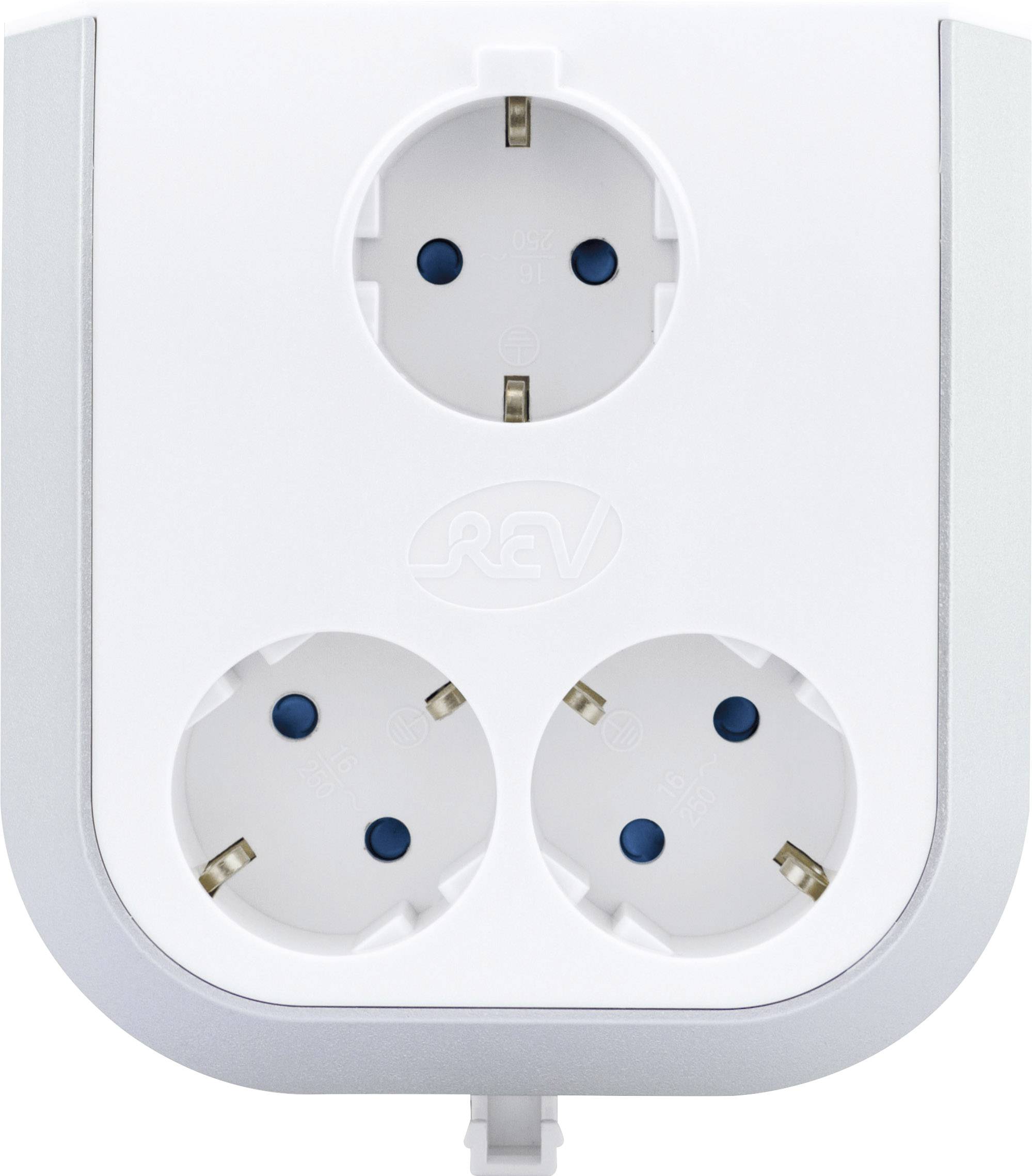 REV 0020330112-EF 3x Socket splitter White