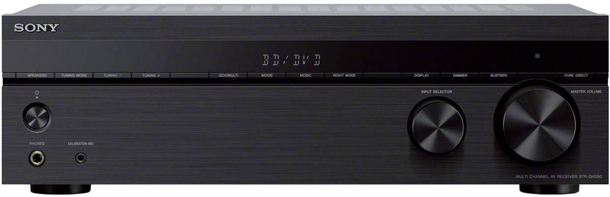 Sony STR-DH590 5.2 AV receiver 5.2×145 W Black Bluetooth®, High-res audio, USB