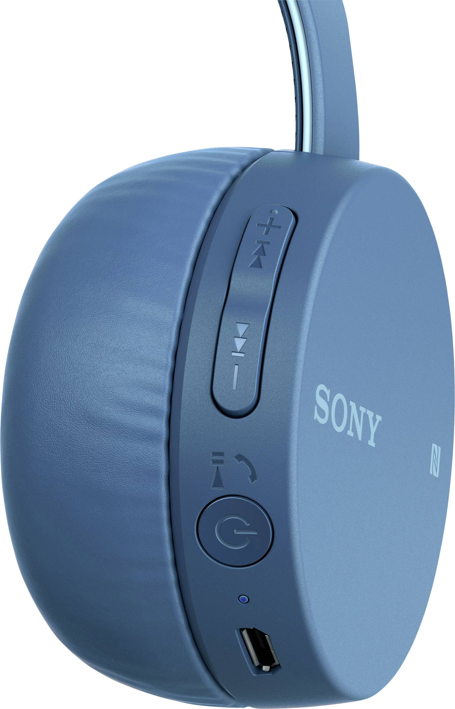 Sony WH-CH400 Bluetooth® (1075101) On-ear headphones On-ear Headset Blue |  Conrad.com