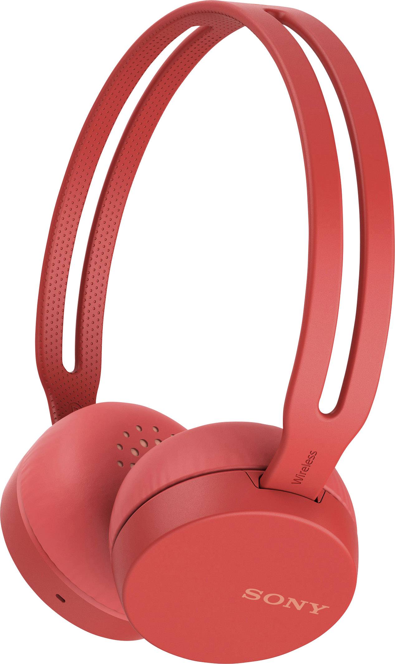 Sony WHCH400 Onear headphones Bluetooth® (1075101) Red Headset