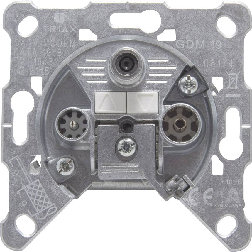 Triax GDM 19 Antenna socket Data, FM, TV Flush mount Non-terminated