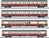 TRIX H0 T23485 H0 Set of 4 passenger wagon "Rheingold-Flugelzug" of DB