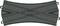 Crossing rail of a model railway track system, rails in X-shape, dark grey colour, without further context or labelling.