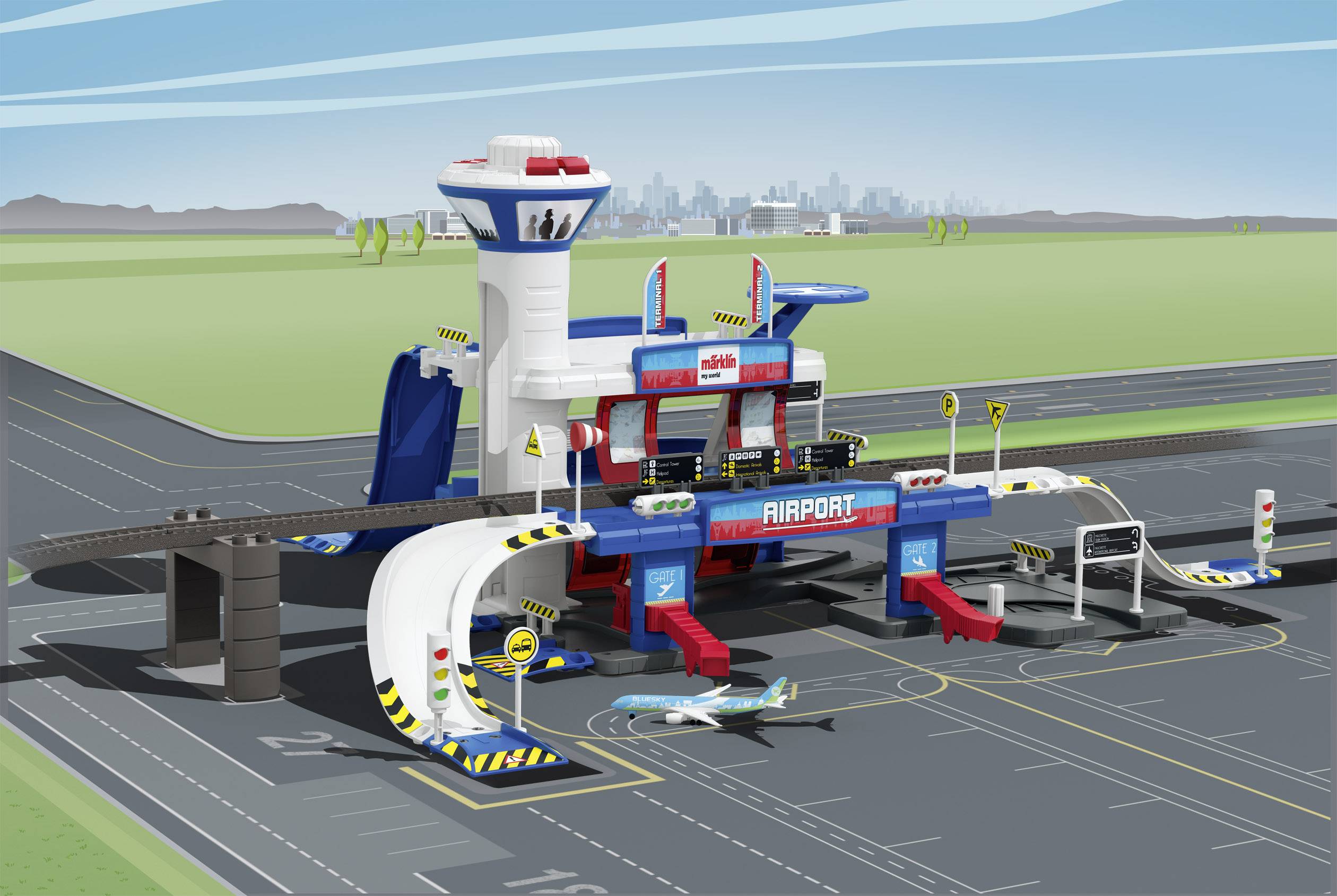 Märklin World 72216 H0 Airport with light and sound function-2