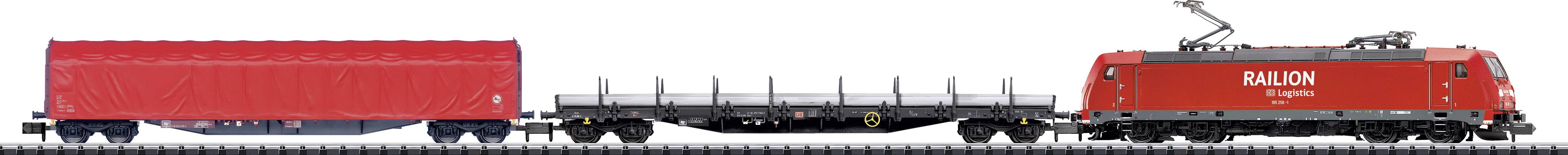 MiniTrix T11145 N digital starter set freight train of DB AG-3