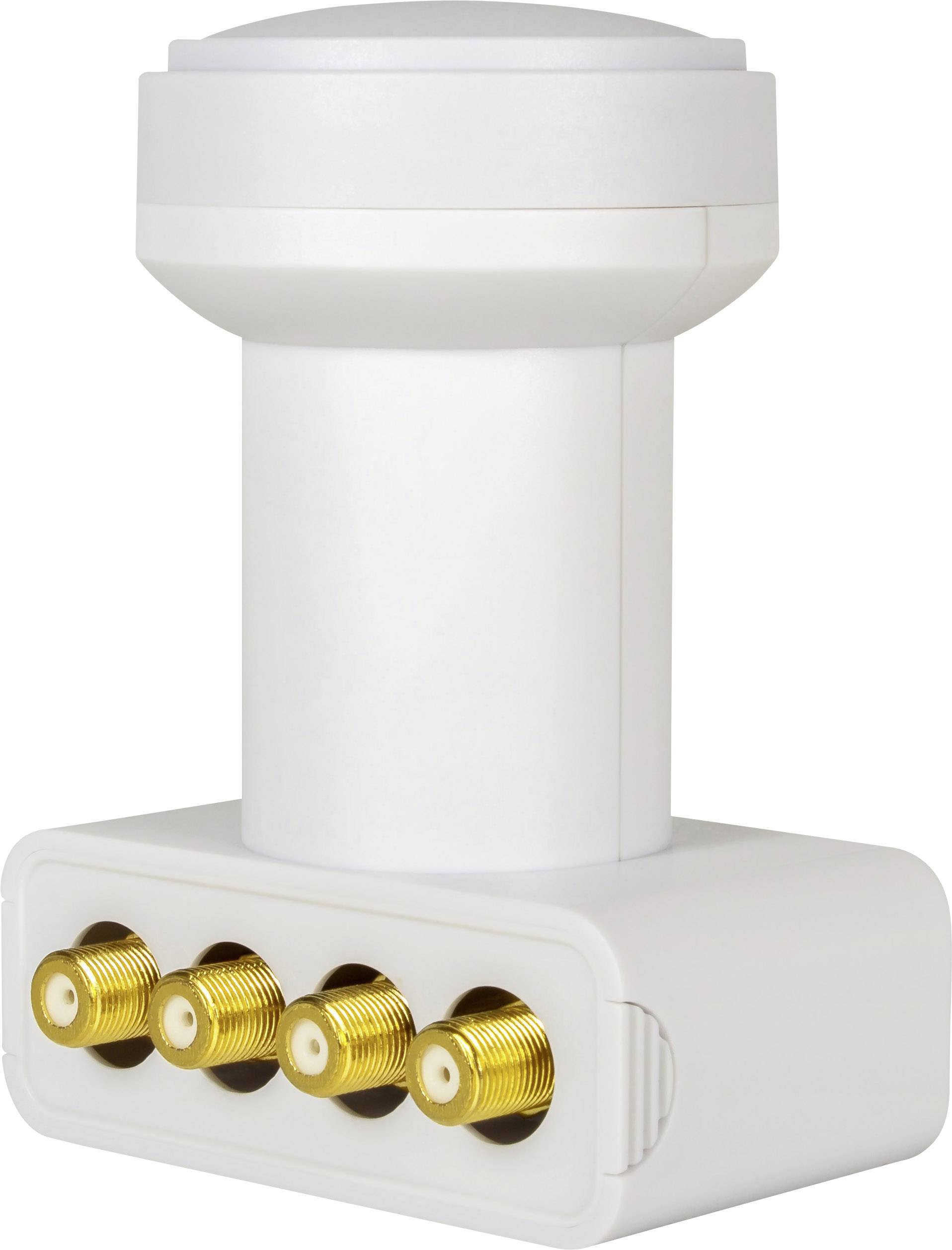 MegaSat HD-Profi Quad LNB No. of participants: 4 LNB feed size: 40 mm gold-plated terminals, weatherproof White